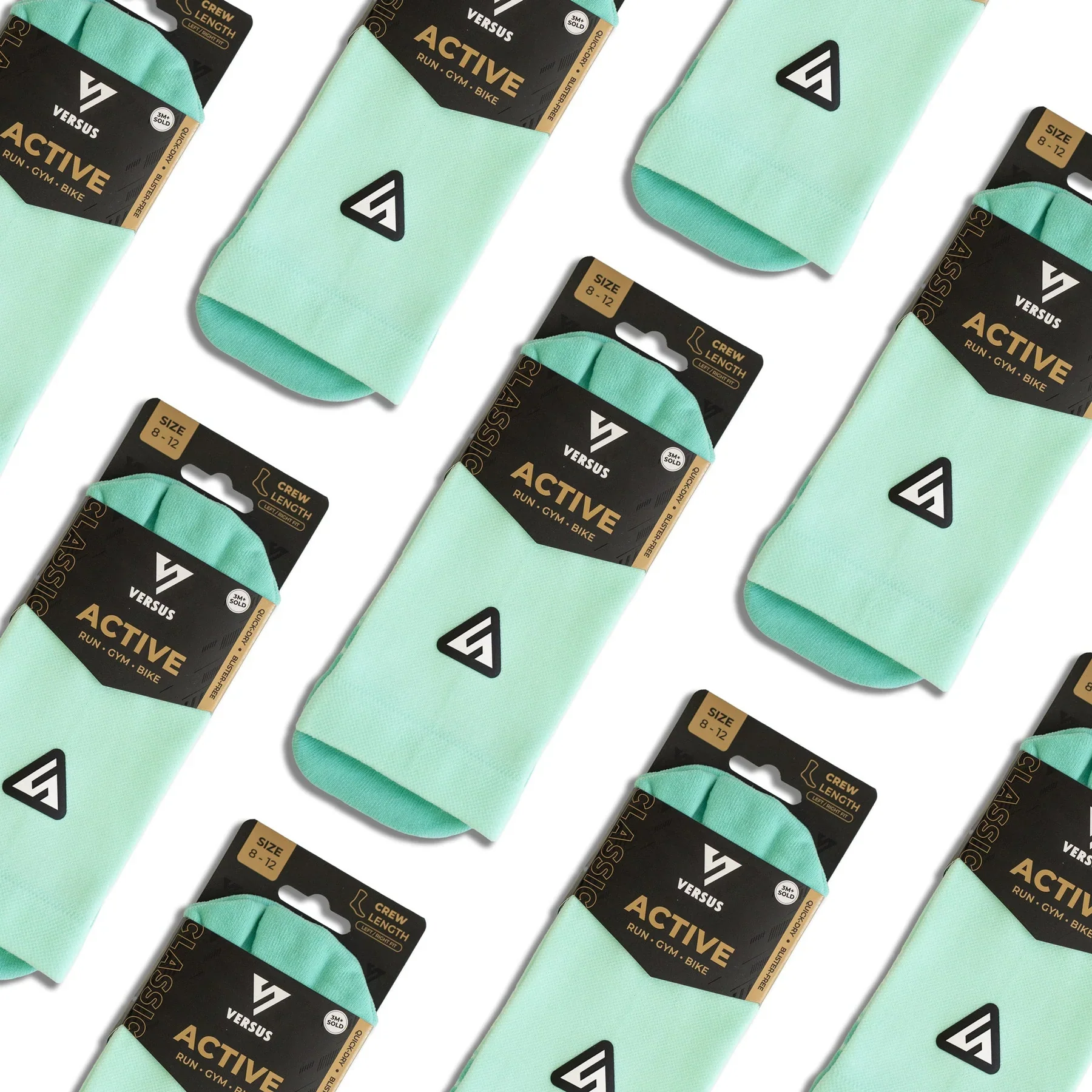 Versus Classic Mint Active Crew Socks - Image 3