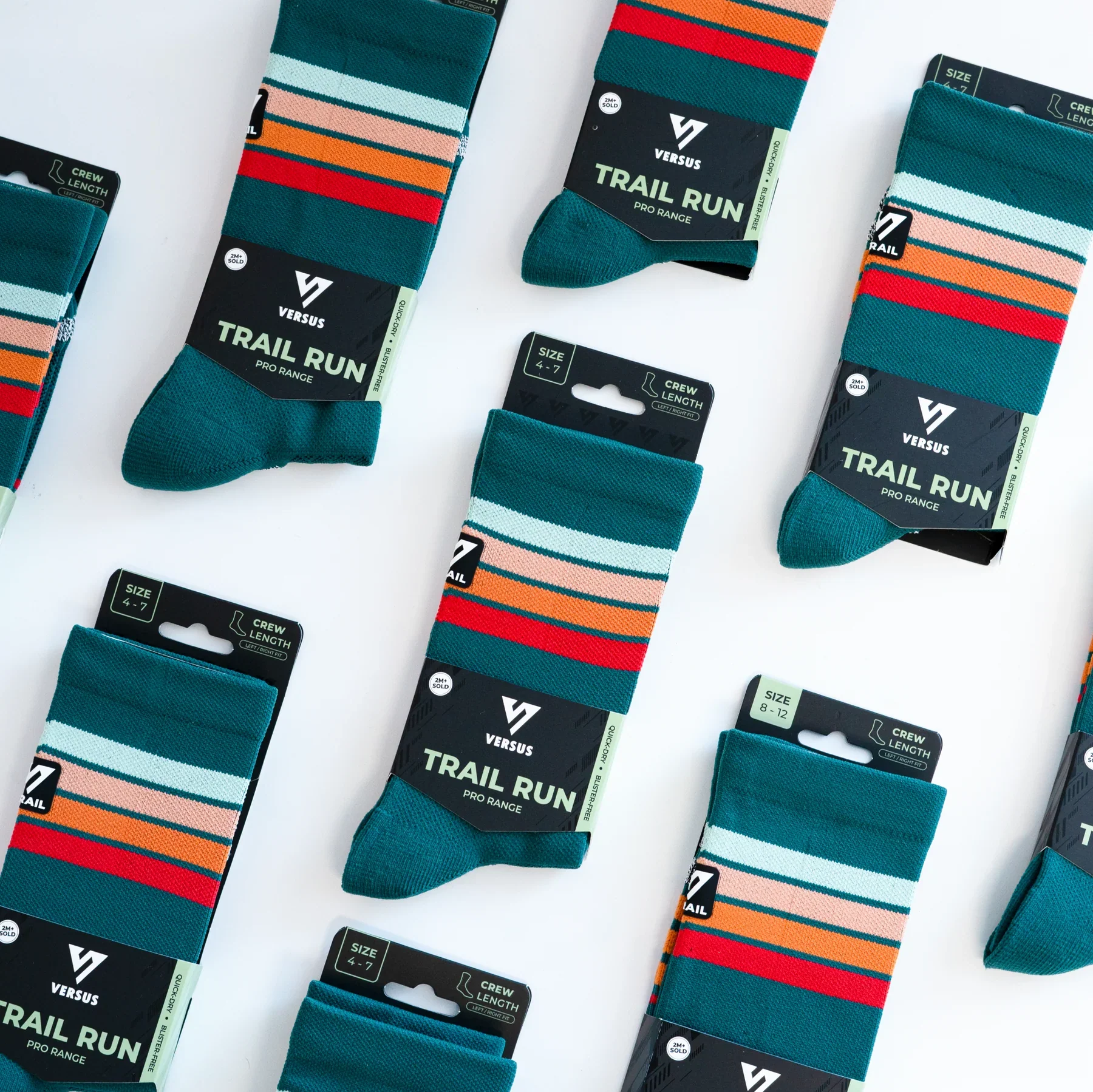 Versus Dusk Trail Run Crew Socks - Image 7