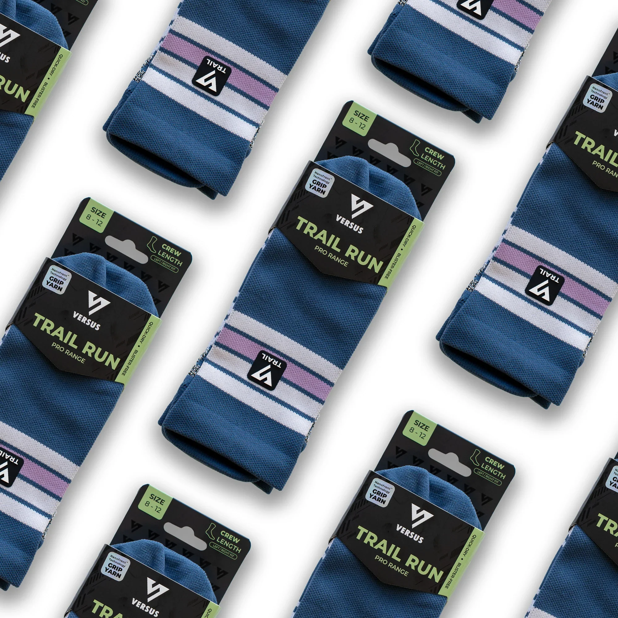 Versus Misty Lake Trail Run Crew Socks - Image 7